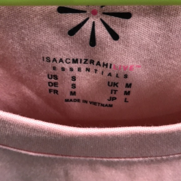 Isaac Mizrahi long sleeve tshirt peach. - Picture 2 of 2